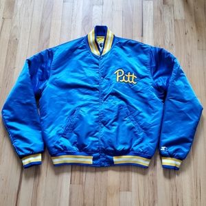 Vintage Starter Pittsburgh Pitt Panthers Satin Jacket VTG NCAA